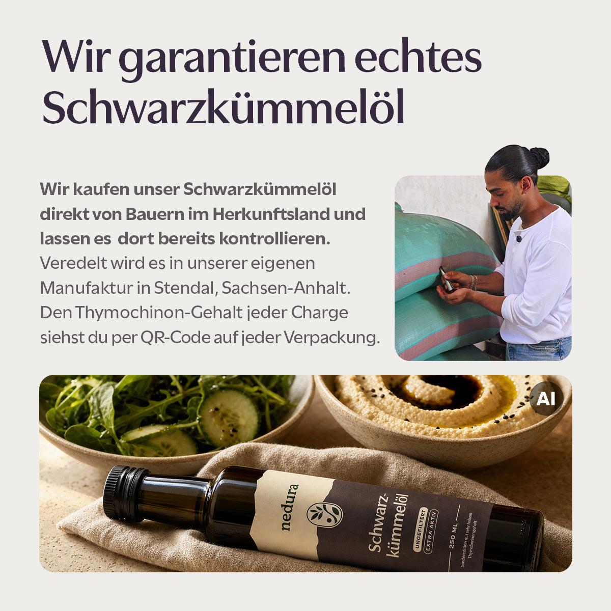 Schwarzkümmelöl Kapseln extra aktiv ungefiltert - 60 Kapseln - nedura